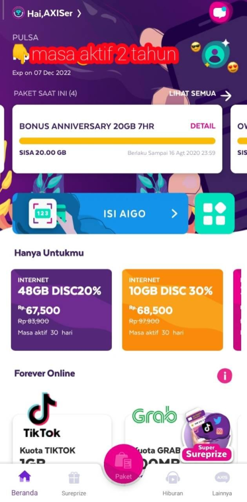 Cara Mengecek Masa Aktif Kartu Axis