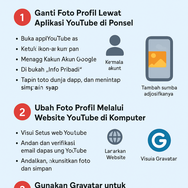 Cara Mengganti Foto Profil YouTube