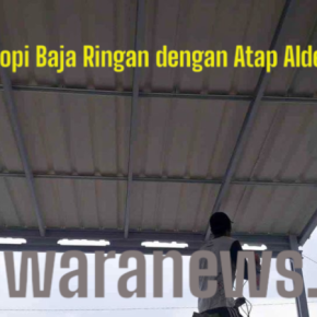 Kanopi Baja Ringan dengan Atap Alderon