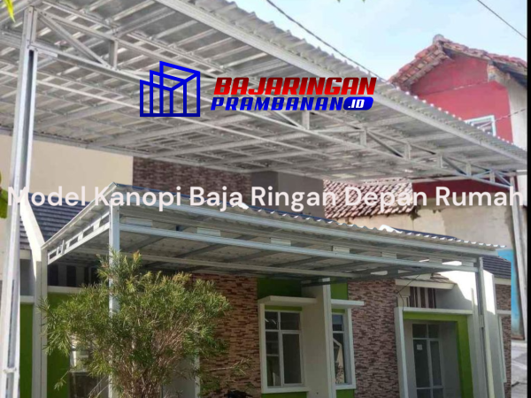 Model Kanopi Baja Ringan Depan Rumah